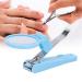 Sluffs Portable Nail Clipper with Magnifying Glass for Children Elderly Fingernail Toenail Ergonomic Handle Toenail Clipper Cutter Compact ABS and Alloy Material - Buy Online on GoSupps.com