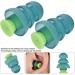 Buy Silicone Noise Reduction Earplugs - Soft Waterproof Reusable | Christmas Tree Shape - Blue & Yellow | Shop Internationally - Buy Online on GoSupps.com