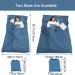 Portable Travel Sleeping Bag Liner - Lightweight & Compact Camping Sheets for Adults - Blue, 82.7 x 70.9 - Buy Online on GoSupps.com