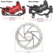 JFOYH 4-Piston Hydraulic Disc Brake Set for Mountain Bike | 160mm Rotors | Pre-Bled Kit | Red | Left-Rear & Right-Front - Buy Online on GoSupps.com