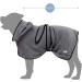 Bella & Balu Microfiber Dog Bathrobe | PFOTENCH Subble for Drying After Swimming | L Gray - International Shipping Available - Buy Online on GoSupps.com