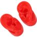 Silicone Ear Model - Human Ear Display for Jewelry & Hearing Aid Practice (Red) - Buy Online on GoSupps.com