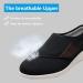 Women's Arch Support Diabetic Walking Shoes - Adjustable Closure, Extra Wide Width, Orthopedic Sneakers for Bunions, Pain Relief (Black, Size 9 Wide) - Buy Online on GoSupps.com