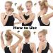 Medium Light Brown to Light Auburn Messy Hair Bun Updo Scrunchie Extension - Buy Online on GoSupps.com