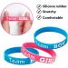 NERTOEE Gender Reveal Bracelets - Team Boy & Team Girl Bracelets (40 Pieces) | Perfect for Gender Reveal Parties - Durable Silica Gel - Buy Online on GoSupps.com