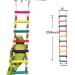Wonninek Bird Parrot Toys 10-Step Ladders Swing Chewing Toys Hanging Pet Bird Cage Accessories Swing Toy for Small Parakeets Cockatiels Lovebirds Conures Macaws - Buy Online on GoSupps.com