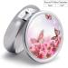 Portable 3 Compartment Pill Box | Travel-Friendly Floral & Butterfly Design | Compact Pill Organizer for Purse & Pocket - Buy Online on GoSupps.com