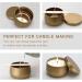 Golden Candle Tin Cans 8 oz - 24 Pack | Candle Containers with Lids for Crafting, Storage, and Gifting - Buy Online on GoSupps.com