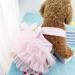Buy Tonsee Dog Tutu Dress with Bowknot - Striped Lace Dress for Small Dogs - Princess Style Pink Cladding Set - Buy Online on GoSupps.com
