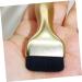 HONMEET Plastic Artificial Fiber Foundation Makeup Brush with Spoon Makeup Brush for Foundation Portable Makeup Brush Portable Foundation Liquid Brush 16.20X3.50X1.20CM Golden - Buy Online on GoSupps.com