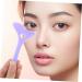 BIUDECO Eyeliner Stamp Eyeshadow Applicators Reusable Silicone Eyelash Stencils Makeup Tools Face Auxiliary 12.00X6.00X0.50CM Purple - Buy Online on GoSupps.com