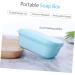 Amosfun 2pcs Box Soap Case Shower Soap Holder Soap Storage Case Soap Dish with Lid Sponge Soap Bathroom Soap Dish Soap Container Soap Dish for Shower Travel Soap Box Rectangle - Buy Online on GoSupps.com