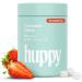 HUPPY Toothpaste Tablets Nano Hydroxyapatite - Natural Whitening Fluoride Free and Remineralizing - Travel Tabs Strawberry Flavor 62 Count 62 count w/ a refillable jar