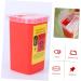Buy Callaron Mini Plastic Waste Bucket - Sharp Objects Disposal Bin | 15.4x9.5cm Red Container for Safe Waste Management - International Shipping Available - Buy Online on GoSupps.com