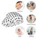 Black Dots Reusable Shower Cap | Double-Layer Waterproof Bathing Hat | Elastic Hair Cap for Women & Girls - Buy Online on GoSupps.com
