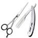 Care Hairdressing Scissors - 6.5" Sharp Stainless Steel Hair Cutting Scissors and Barber Salon Hair Scissors for Professional Hairdressers Men Women Children and Adults