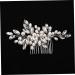 Didiseaon Bridal Headwear Hair Side Combs Elegant Bridal Headpiece Hair Wedding Decor Hairpin Decor Hair Comb Hair Clips Bridal Pearl Hair Pin Grace Crystal Miss White Hair Piece - Buy Online on GoSupps.com