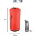 Sea to Summit Lightweight Dry Sack 20L Red - All-Purpose Waterproof Dry Bag - Buy Online on GoSupps.com