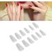 Nail Tips Multi-Size Breathable False Nail Tips Semi-Frosted Ultra-Thin for Salon (12#) - Buy Online on GoSupps.com