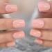 Buy Cornus Pink Trendy Pure Color Press-On Nails - Shiny Short Squoval 24pcs Set for DIY Art - Perfect for Women & Girls - International Shipping Available! - Buy Online on GoSupps.com