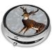 Buy Grey Plum Deerround Pill Box | 3 Compartment Portable Travel Organizer for Medications - Buy Online on GoSupps.com