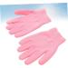 Healeved 3 Pairs Moisturizing Gloves Cracked Gloves Cuticles Gloves Grooming Gloves Mittens Cracked Hands Gloves Whiten Gloves Spa Gloves Hand Care Gloves Gel Pink Essential Oil - Buy Online on GoSupps.com