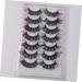 minkissy 7 Pairs false eyelashes false lash extensions colored eyelashes individual cosplay lashes colored lashes fake eyelashes lashes with color extend artificial fiber halloween - Buy Online on GoSupps.com