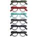 Cojwis 6 Pack Reading Glasses - Ultra Clear Crystal Spring Hinges Matte Finish 6 Colors for Women - Stylish & Comfortable Eyewear - Buy Online on GoSupps.com