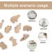 Pyrrhonian 12 STK Animal Shape Wooden Cabinet Buttons for Children's Rooms Furniture Handles with Screws - Buy Online on GoSupps.com