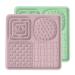 Aodaliy Silicon Slip mat for dog cats free from BPA + Large Saugnapf Dog Lick Matt cat lick mat pet a great idea the dog when shower brush out etc. (green+pink) green & pink