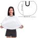 Professional White Make-Up Cape for Beauticians - Short Work Coat & Hair Shampoo Scarf | 1 Piece - Buy Online on GoSupps.com