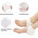 WishLotus Soft Silicone Gel Heel Protectors - 2 Pairs, Breathable & Stretchable with Small Holes for Blister Prevention & Pain Relief - 4Pc (White) - Buy Online on GoSupps.com
