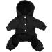 Shop Izefia Dog Hoodie - Warm Fleece Jumpsuit with Pocket for Small Medium & Large Dogs & Cats - Winter Sweatshirt in Black - Buy Online on GoSupps.com