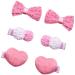 ibasenice 3 Pairs Hair Clips Women Heart Hair Barrette Bow Hair Pin Cute Hair Accessories for Party