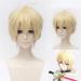 QITUN.Z Seraph Of The End Mikaela Hyakuya Short Pale Gold Wig - Cosplay Anime Hair for International Shipping - Buy Online on GoSupps.com