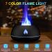 Wodasi Flame Aroma Diffuser - 130ml Essential Oil Humidifier for Home Office & Yoga | Waterless Auto Shut-Off | Kids Room Fragrance (Black) - Buy Online on GoSupps.com