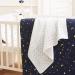 Bornino Basics Mullwindeln 80x80 cm - Clouds & Stars (3-Pack) | Pure Cotton Mull Towels for Ceiling & Sun Protection - Blue Marine - Buy Online on GoSupps.com