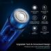 ARECTECH Mini Portable Electric Shaver for Men - USB Rechargeable Cordless Razor with LED Display | Ideal Travel Touch-Up Shaver - Blue - Buy Online on GoSupps.com