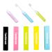 TEEGXDY 5PCS travel toothbrush with toothbrush fall soft movable travel toothbrush fold toothbrush suitable for family trips camping school
