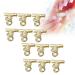 12-Piece Nail Clip Set - Curved C Fingernail Extension Clips for Fiberglass Nail Art - Gold Multifunctional Accessories - Buy Online on GoSupps.com