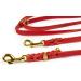 COPCOPET Fat Leather Dog Leash - 3-Way Adjustable Handmade in Germany Soft Braided Leather with Brass Fittings 100% Durable & Style (3.50 m x 20 mm Red) - Buy Online on GoSupps.com
