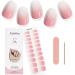 Kalolary Gel Nail Polish Strips Nail Gel Art Sticker Waterproof Full Nail Wraps Decal Sets with Nail File and Stick for Women Girls Nail Art Decor (UV/LED Lamp Required) (Gradient Pink)