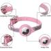 Premium Adjustable Leather Airtag Cat Collar - Reflective GPS Tracking Neck Band for Small Medium & Large Cats (XS Pink 19-26cm) - Anti-Lost Airtag Case - Buy Online on GoSupps.com