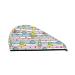 Hair Towel Wrap Hair Drying Towel with Button Towel Turban Head Towel to Dry Hair Quickly (Space Doodle)