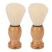 Handmade Wooden Shaving Brush for Men | 2-Piece Professional Synthetic Hairdressing Salon Tool | Ideal for Razor Cream & Soap Application - Buy Online on GoSupps.com