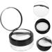 SOESFOUFU 6 Pcs Elastic Mesh Loose Powder Box Portable Powder Case Foundation Powder Puff DIY Abs Black - Buy Online on GoSupps.com