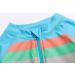 BONVERANO Baby Boys Swimsuit | UPF 50+ Sun Protection | Full-Length Zipper One Piece Swimwear | 12-18 Months | Stripe 3 - Buy Online on GoSupps.com