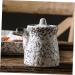 Milisten Seasoning Pot Earthenware Pot Ceramic Soy Sauce Pourer Seasoning Bottle Container with Lid Liquid Dispenser Syrup Container Lidded Sauce Bottle Ceramics Vintage Condiment Jar - Buy Online on GoSupps.com