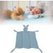 Bunny Lovey Blanket - Teething Relief Double Layer Cotton Muslin Security Blanket in Blue | Shop Internationally - Buy Online on GoSupps.com