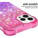 Tivenfezk Nadoli Glitter Drive Sand Shell for iPhone 15 Pro | Shockproof Gradient Liquid Case - Pink Purple Transparent Bumper Cover - Buy Online on GoSupps.com